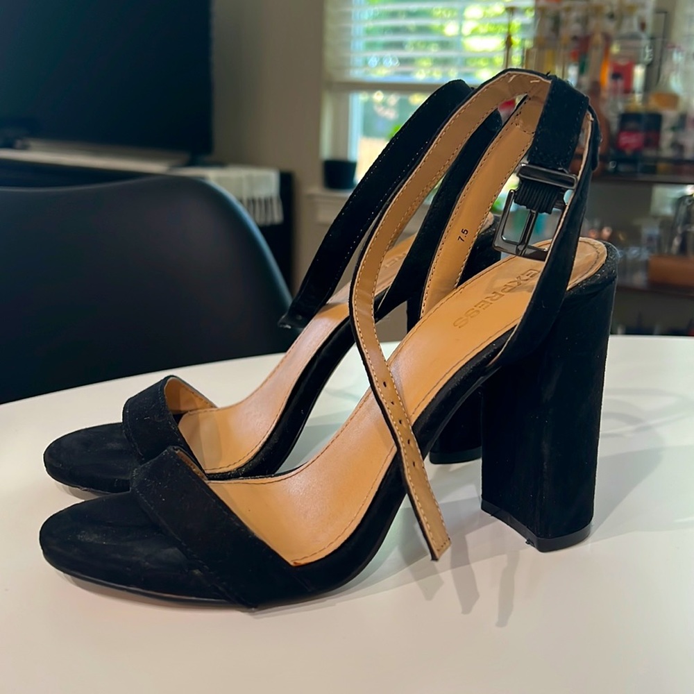 Black Block Heels